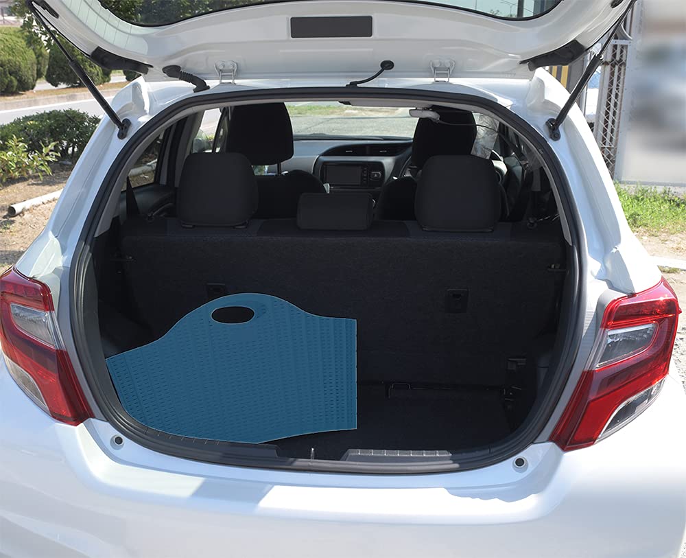 Seiei Japan Foldable Laundry Basket Rattan Style Blue Hamper Bag Folding Compact Storage 55X38X39Cm 120413