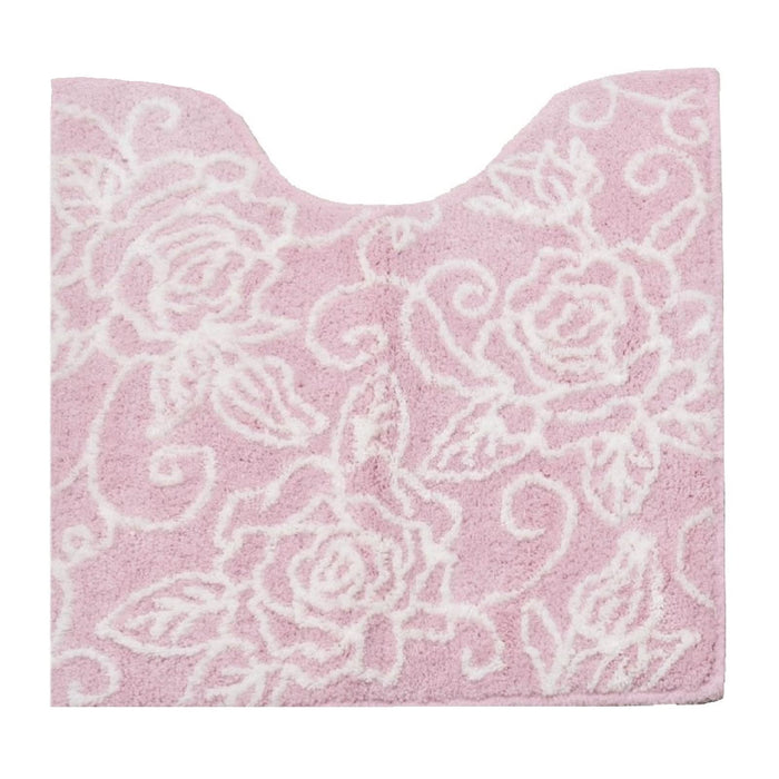 Senko Japan Clear Rose Toilet Mat 60X60Cm Light Pink 87838