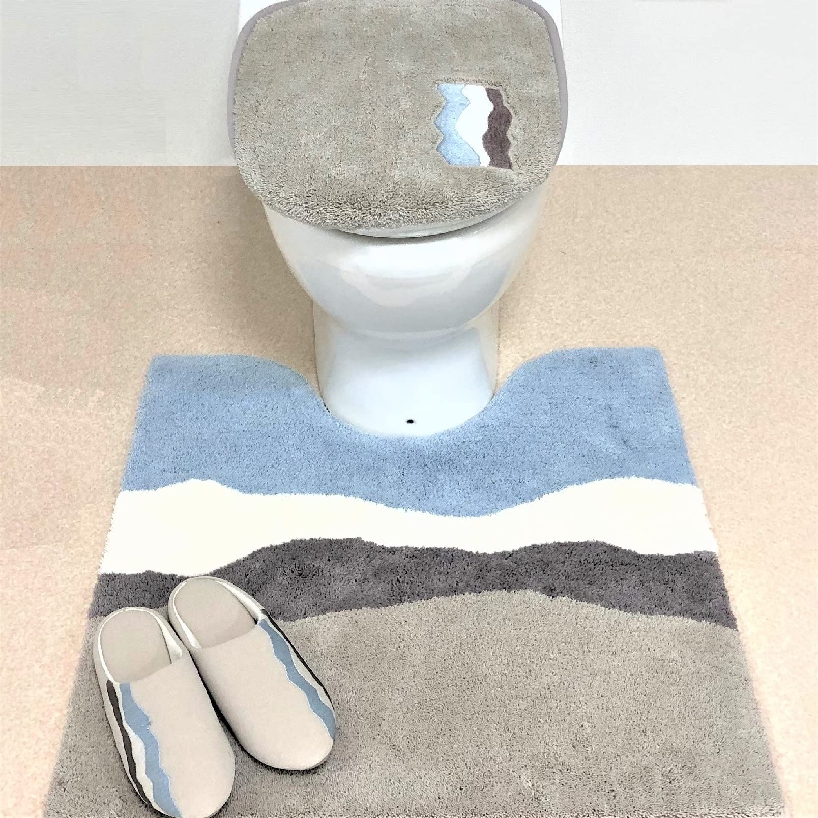 Senko M+Home Kimberly Japan Toilet Mat Approx. (118 Characters)