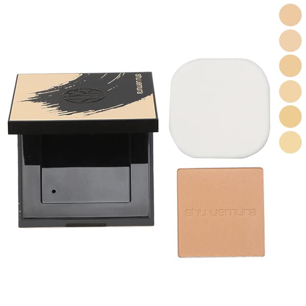 Shu Uemura Set: Unlimited Nude Mopo Foundation 12G + Case & Sponge Powder 764 (Japan)