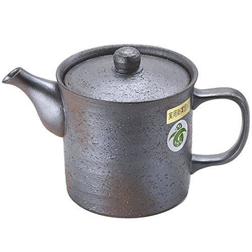 Itsumi Pottery Seto Ware Hh Pot Yakijime Large With Cylindrical Tea Strainer 042511 - Made In Japan