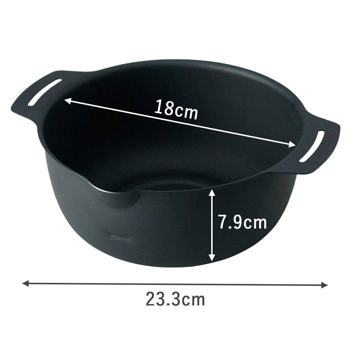 Shimomura Kihan 41109 Japan Tsubamesanjo Iron Deep Fryer Tempura 18Cm 1.7L Ih Compatible