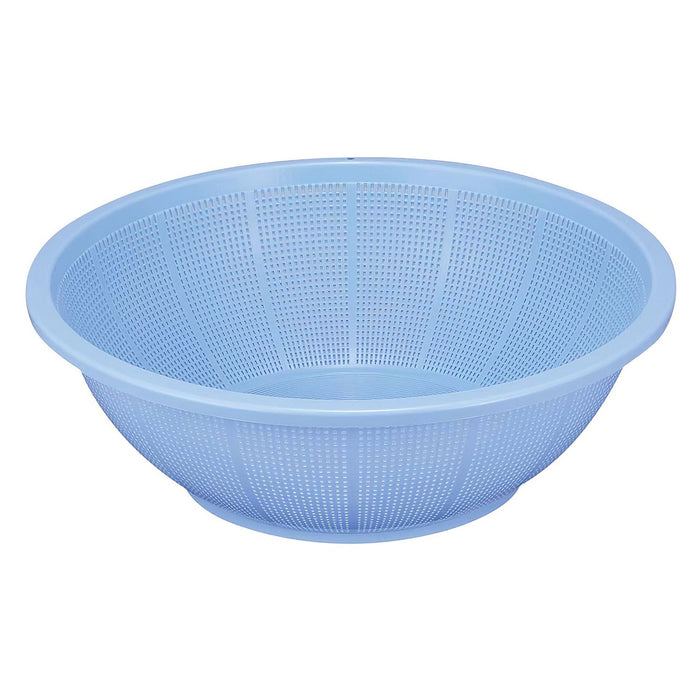 Shinkigosei Plastic Shallow Strainer Blue 42cm