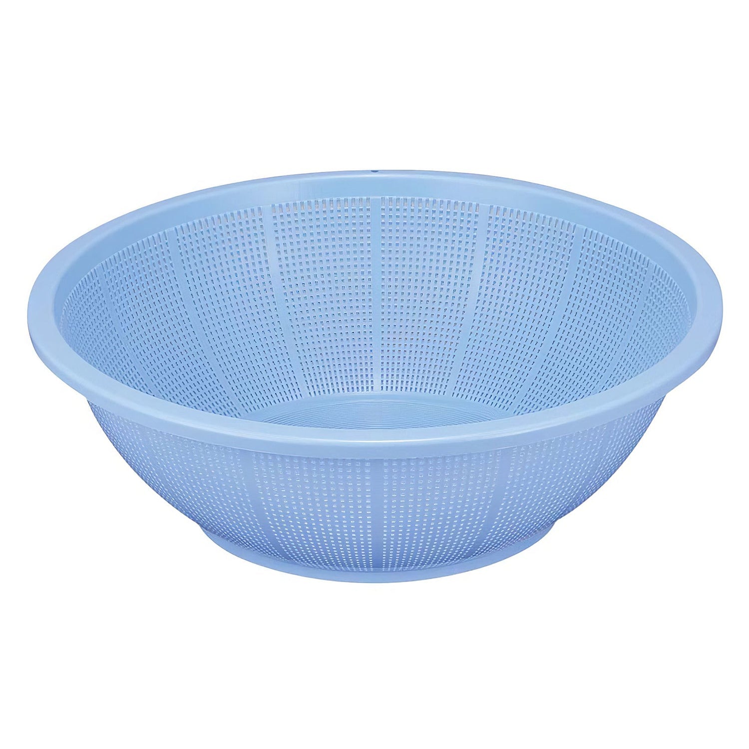 Shinkigosei Plastic Shallow Strainer Blue