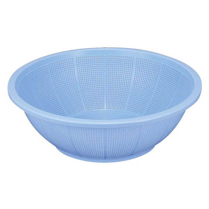 Shinkigosei Plastic Shallow Strainer Blue