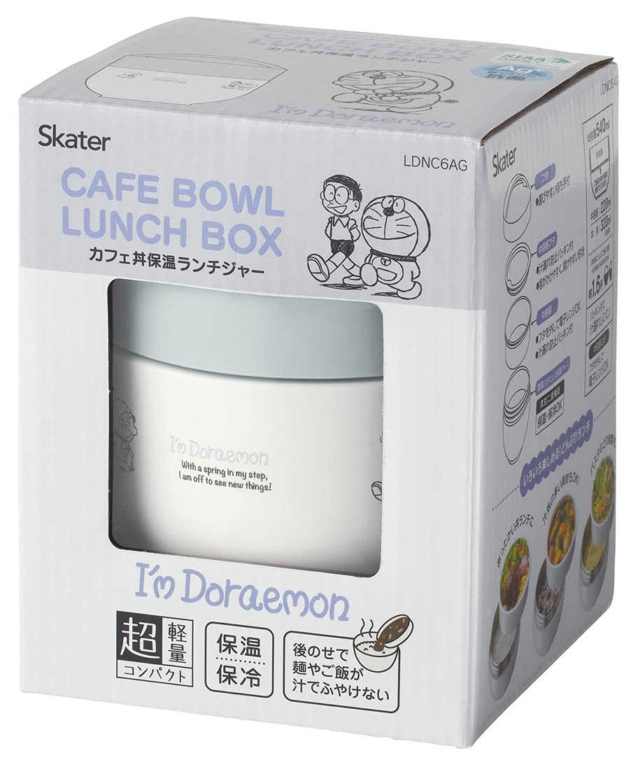 Skater Japan Insulated Bento Box Bowl 540Ml Doraemon Sanrio Lunch Jar Ldnc6Ag-A