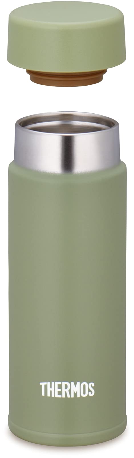Thermos 120ml Small Capacity Vacuum Insulated Water Bottle Pocket Mug in Khaki