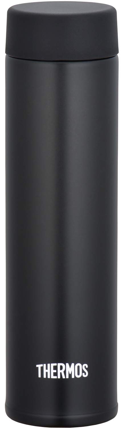 Thermos 180ml Black Vacuum Insulated Water Bottle - Small Capacity Model