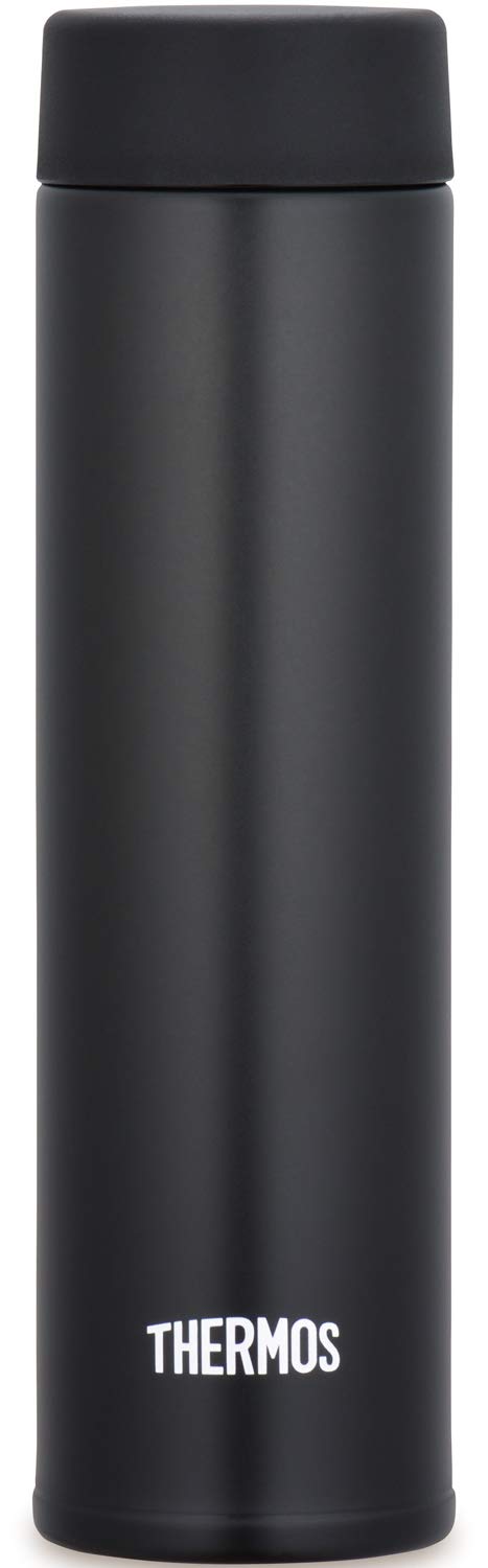 Thermos 180ml Black Vacuum Insulated Water Bottle - Small Capacity Model
