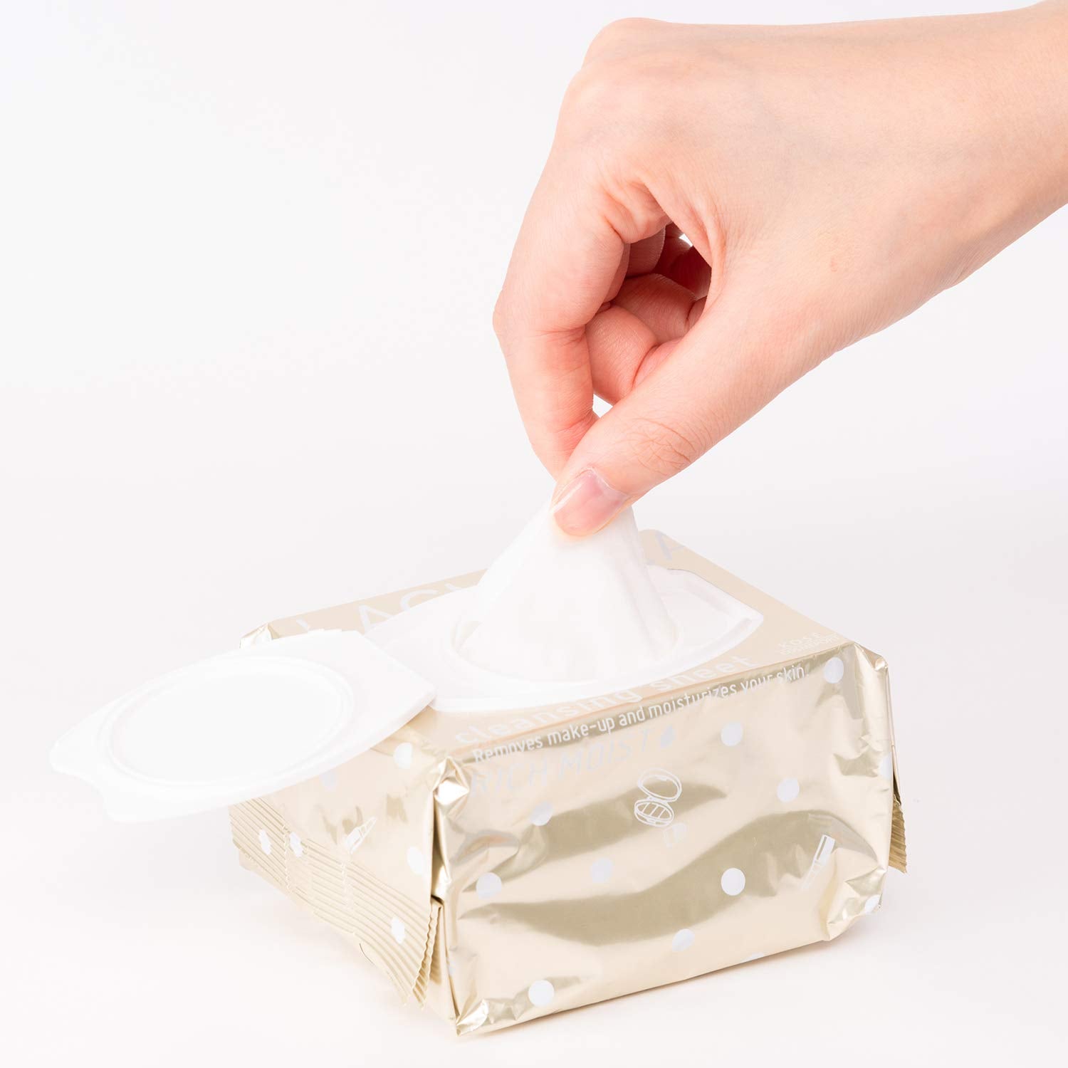 Kose Softimo Lachesca Rich Moist Cleansing Sheet 50 Sheets - Deep Hydrating Cleansing Sheet