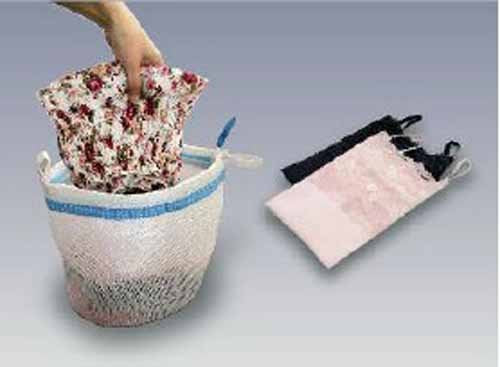 Sowa Recycle Laundry Net White 35X28X18Cm Japan W/ Catch Hook