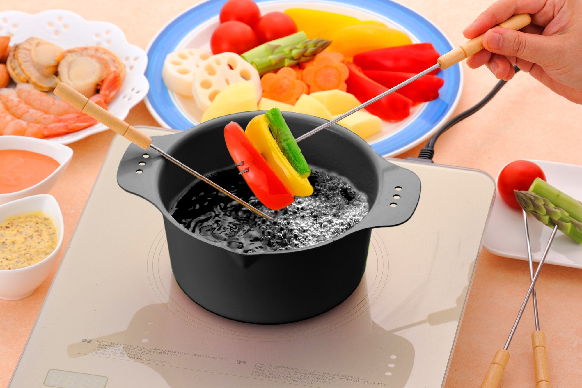 Sugiyama Metal Japan Tempura Pot Gray 8.0X22.0X17.2Cm Mini Mini