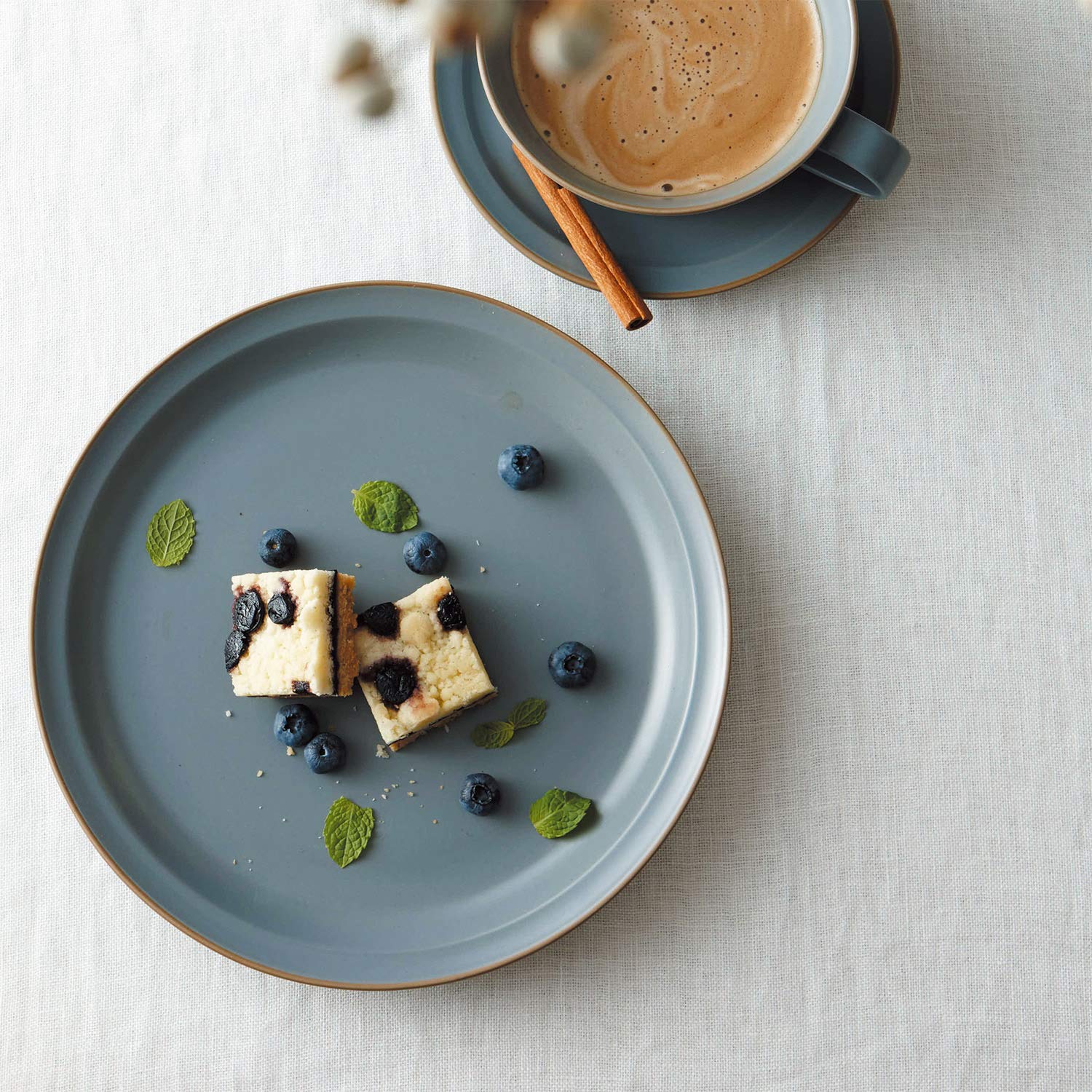 Tamaki Plate M Edge Line Gray 20Cm Diameter 2.2Cm Height Microwave & Dishwasher Safe Japan T-788516