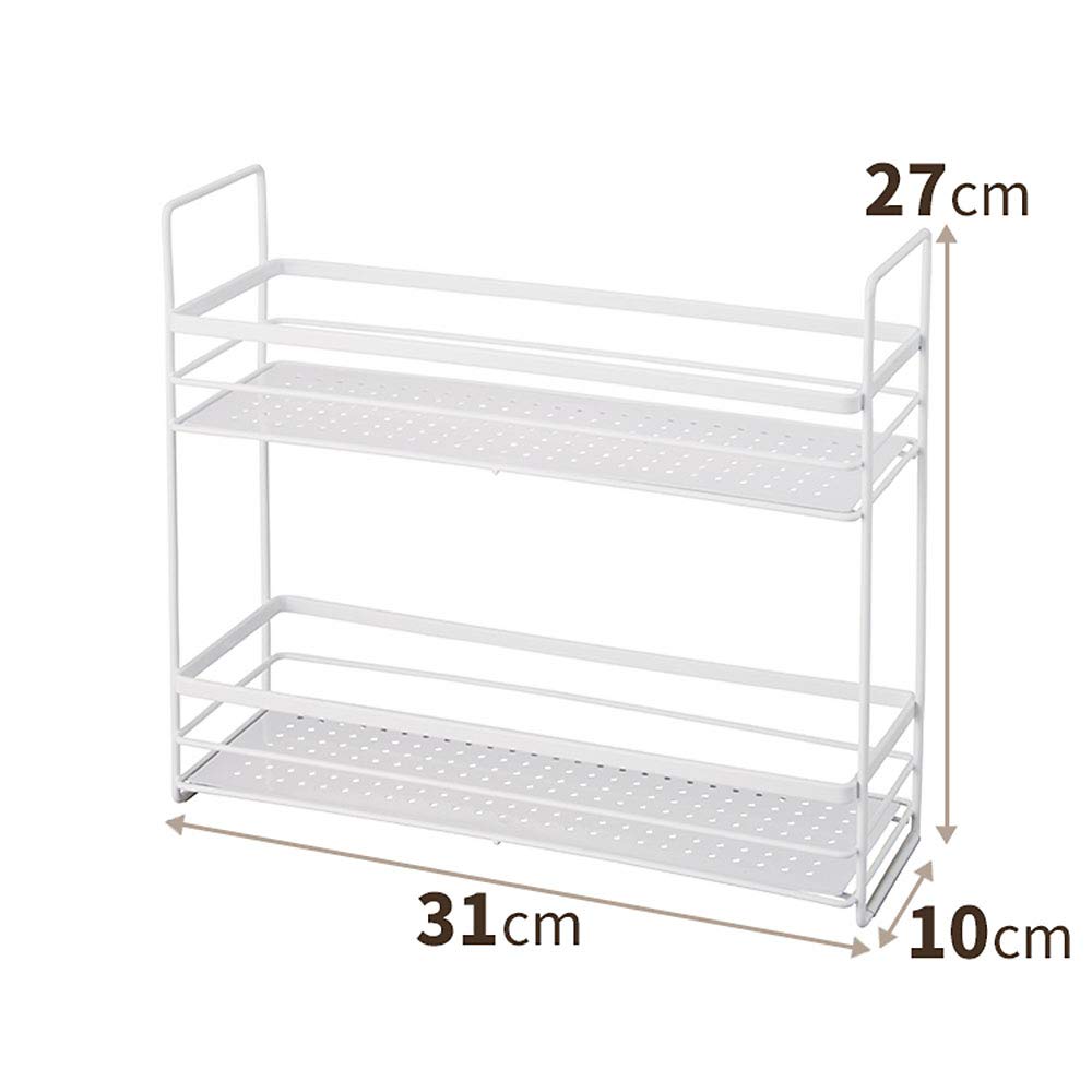 Tenma Spice Rack White 10X31X27Cm 2 Tiers | Japan