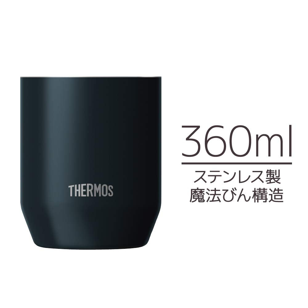 Thermos 360ml Black Vacuum Insulated Cup Model JDH-360C