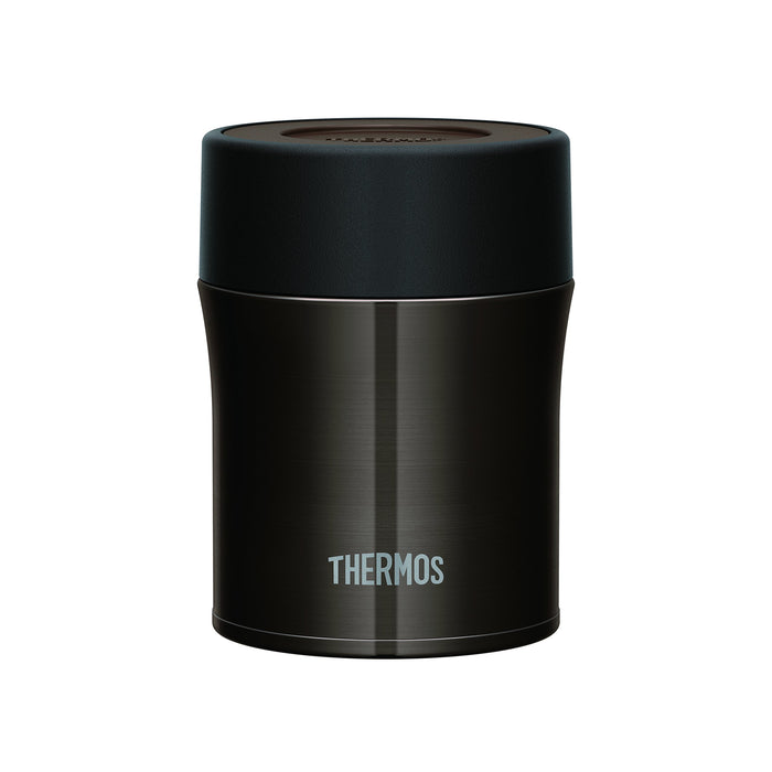 Thermos 0.5L Vacuum Insulated Food Container Black Jbm-500 Bk Japan