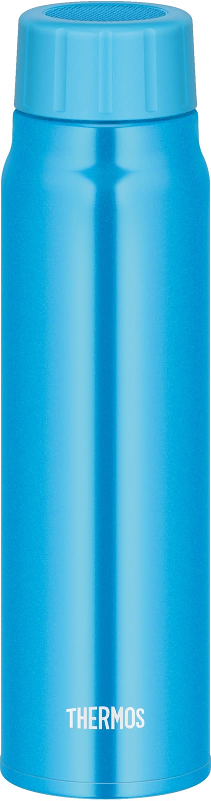 Thermos 500Ml Light Blue Water Bottle for Cold Storage Carbonated Drink Compatible