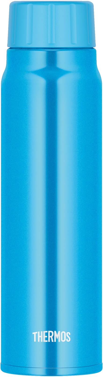 Thermos 500Ml Light Blue Water Bottle for Cold Storage Carbonated Drink Compatible