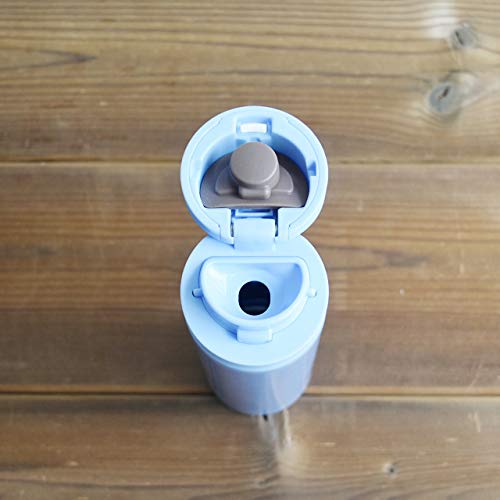 Tiger Thermos Water Bottle One-Touch Mug 6Hr Insulation 200Ml Home Use Japan Mmx-A021-As Saffron Blue