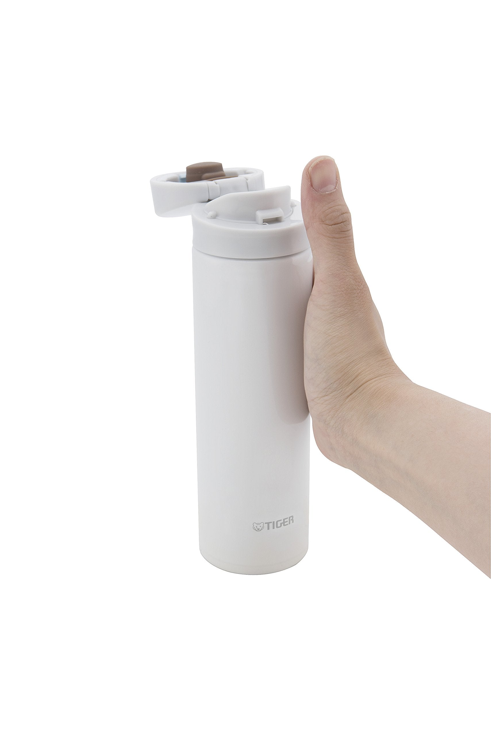 Tiger Thermos 300Ml Direct Drink Stainless Steel Sahara Mug Lightweight Yume Gravity Snow White Mmx-A030-Ww Japan