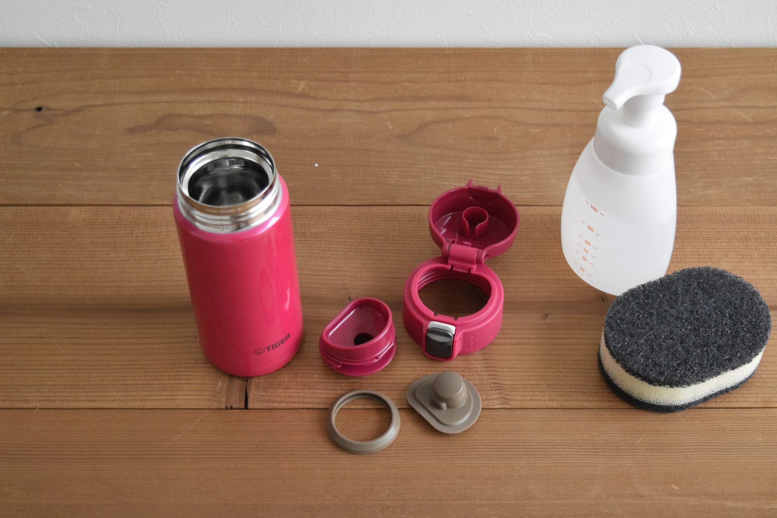 Tiger Thermos Water Bottle 360Ml Direct Drink Stainless Steel Mini Mug Sahara Lightweight Dream Gravity Passion Pink Japan Mmj-A036-Pa