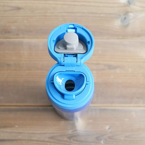 Tiger Water Bottle 500Ml Sahara Mug Stainless Bottle One Touch Lightweight Sky Blue Mcx-A501Ak