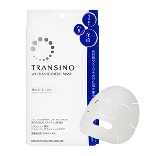 Transino Whitening Facial Mask 4 Sheet Pack - Medicated Skincare