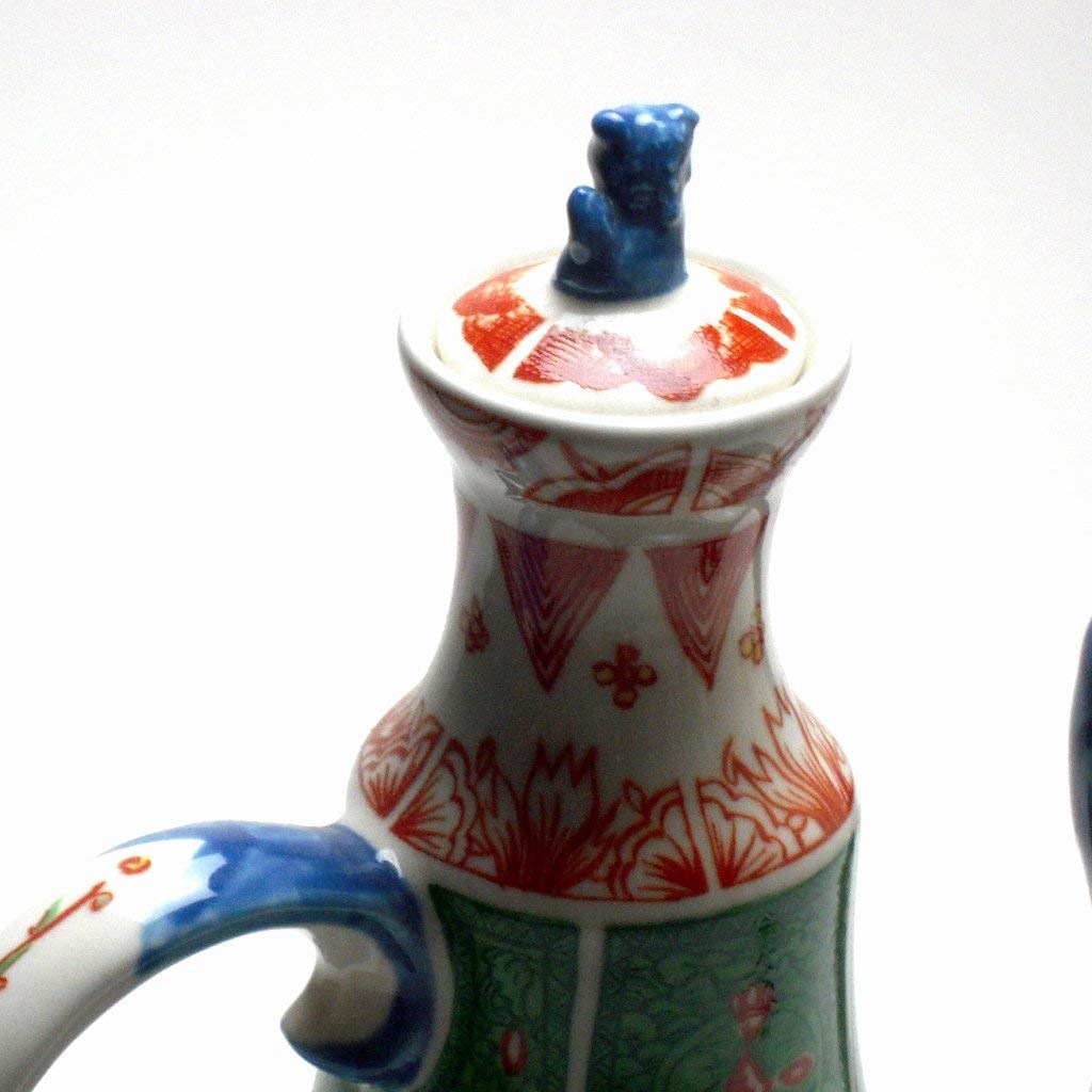 Jizakeya Toso Set - Made In Japan Banko-Yaki Kobanko-Yaki 5-Piece Set Sumiko Kishi Design A (White Tray) & Soda