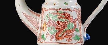 Jizakeya Toso Set - Made In Japan Banko-Yaki Kobanko-Yaki 5-Piece Set Sumiko Kishi Design A (White Tray) & Soda