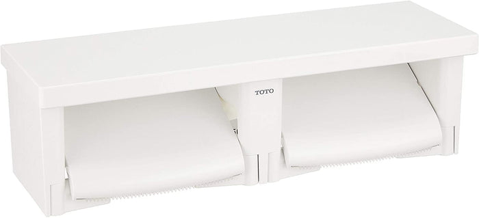 This Toto Yh650#Nw1 Double Paper Roller Flat Shelf Resin White - Made In Japan