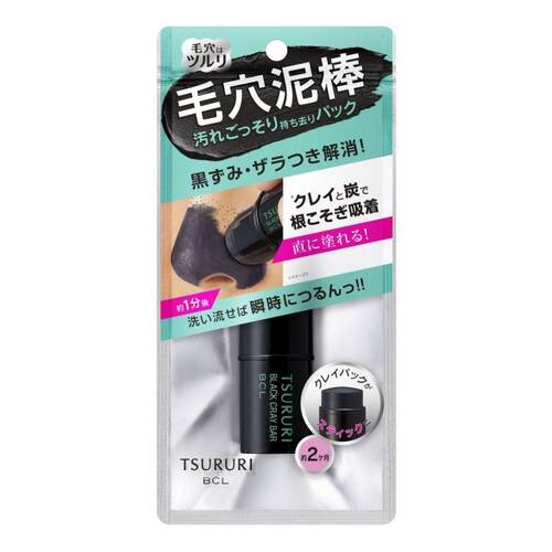 Tsururi Pack Bar Black Cray Refreshing Green Spa Scent 11g