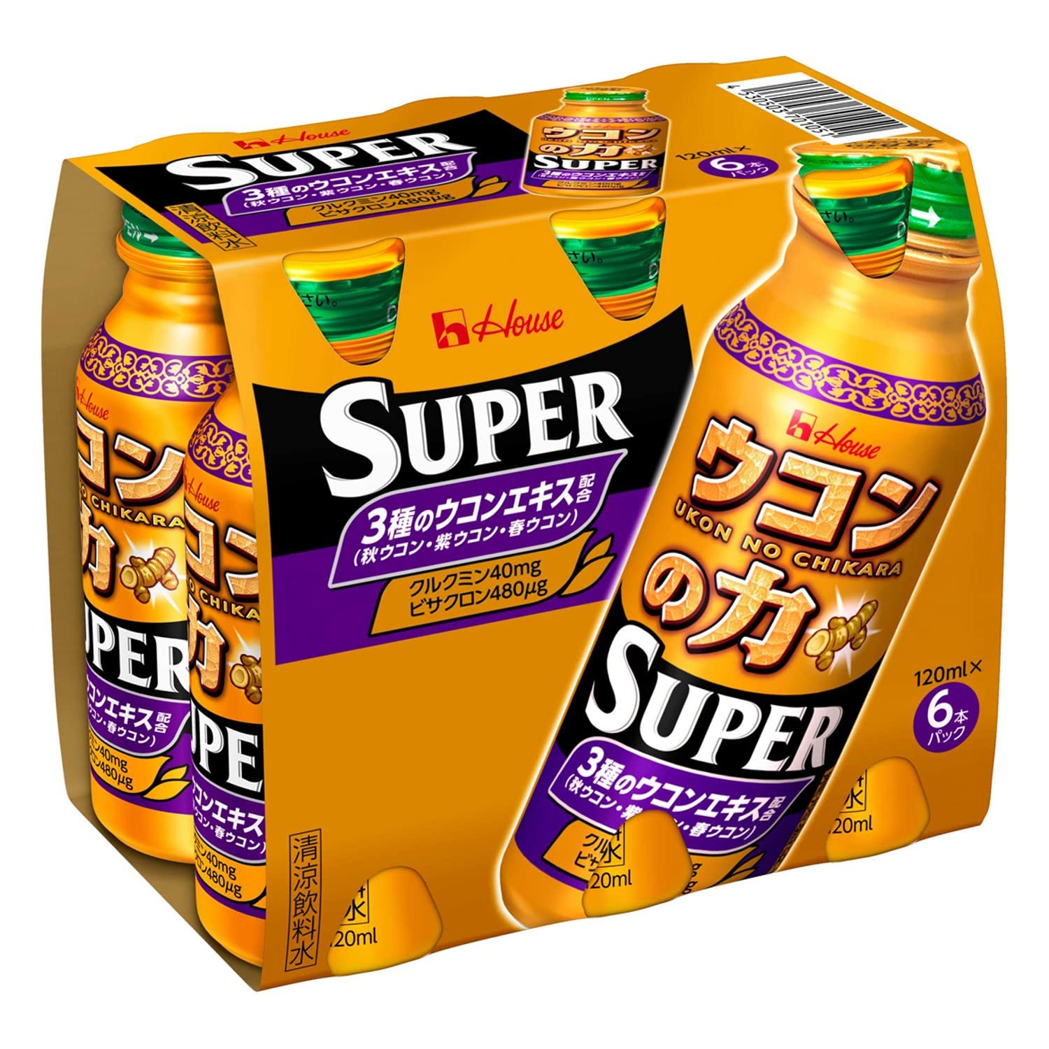 The Power Of Turmeric 120Ml X 6 Bottles - Made In Japan