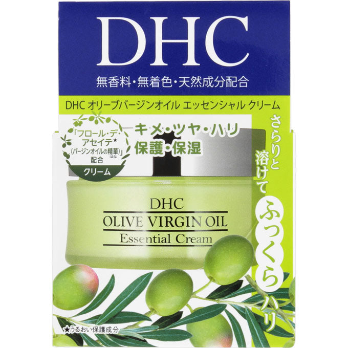 Dhc Olive Virgin Oil Essential Cream Fragrance-Free & Coloring-Free 32g - Japanese Facial Care