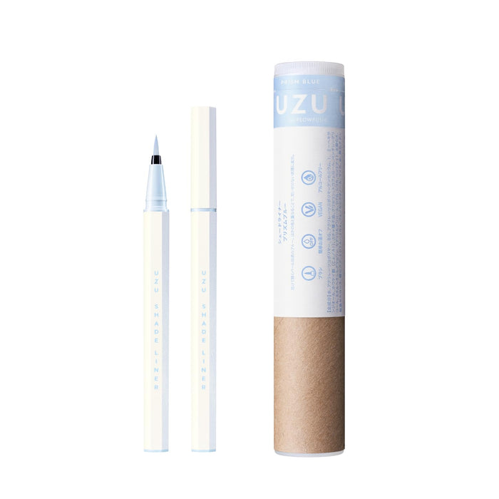 Uzu Flowfushi Prism Blue Liquid Eyeliner Hot Water-Off Alcohol-Free