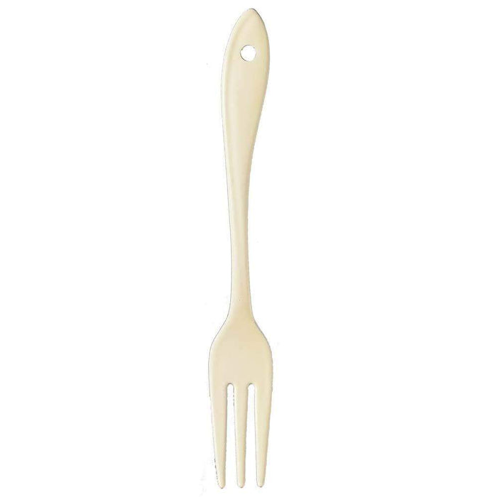 Together Japan Wada Leaf Enameled Ivory Cocktail Fork