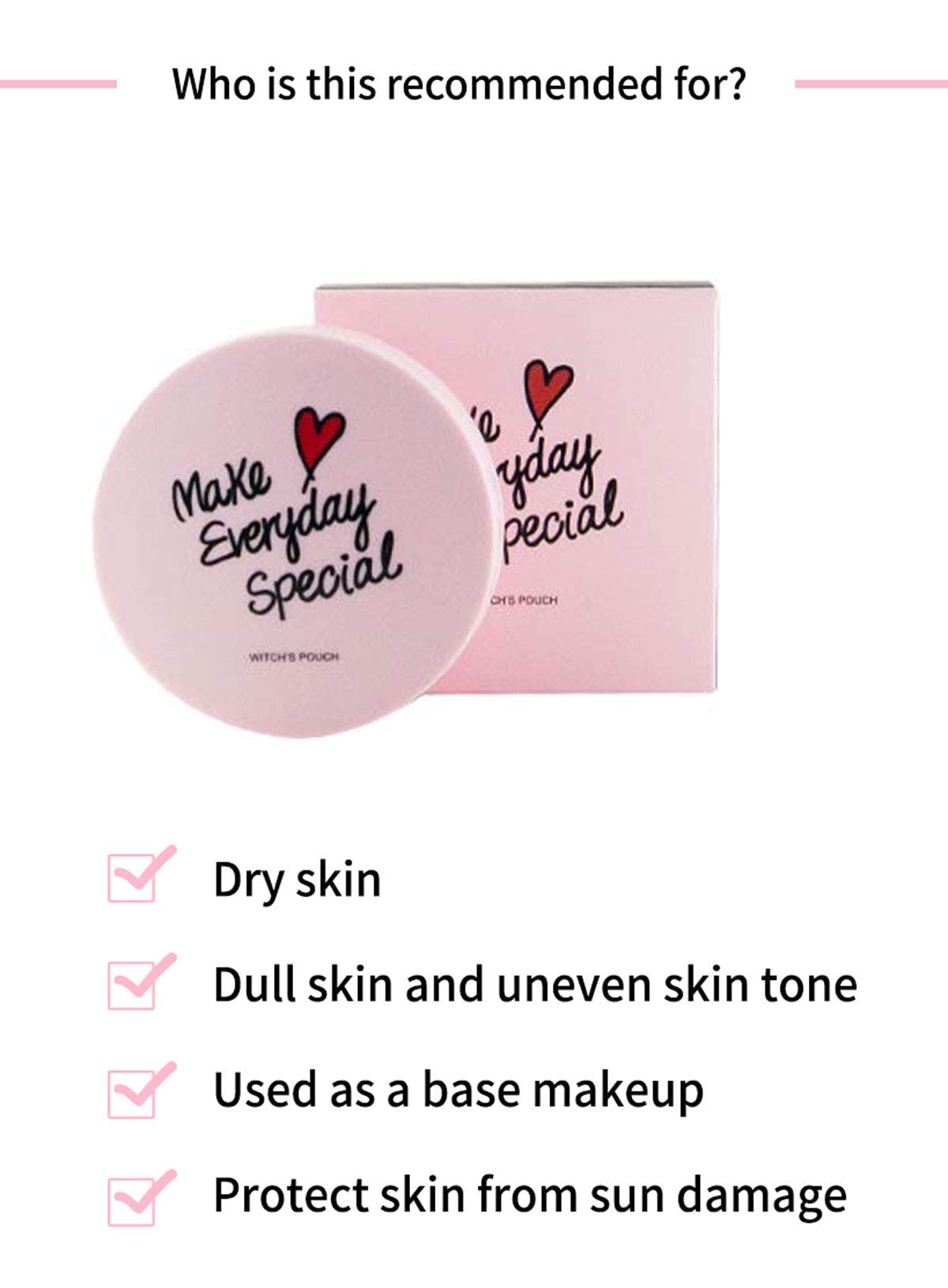 Witch'S Pouch Moisturizing Cover Cushion No.23 Natural Beige Japan 1Pc