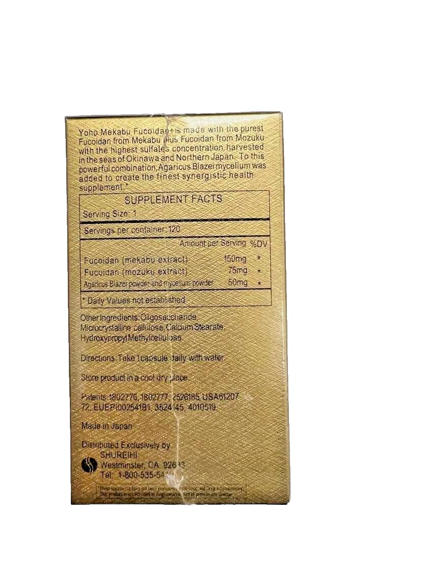 Yoho Fucoidan Mekabu 120 Grains