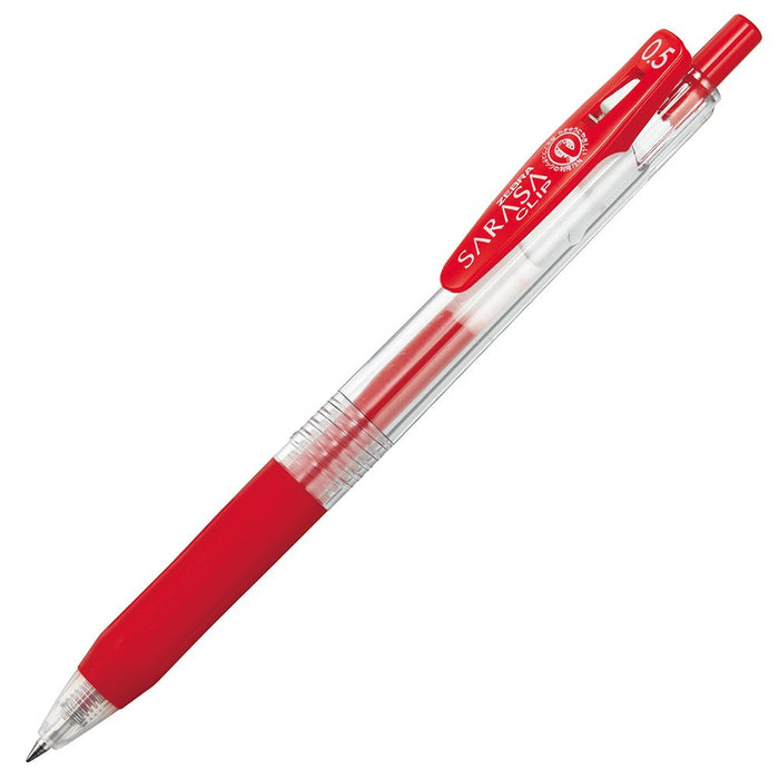 Zebra Sarasa Clip 0.5 Red 5 Gel Ballpoint Pen Japan P-Jj15-R5