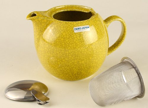 Zero Japan Teapot 5 Crackle Colors Bbn-04 Sky Yellow W166Xd120Xh115Mm