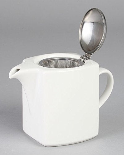 Zero Japan Herb Teapot Square 670Cc White Bbn-11 - Made In Japan