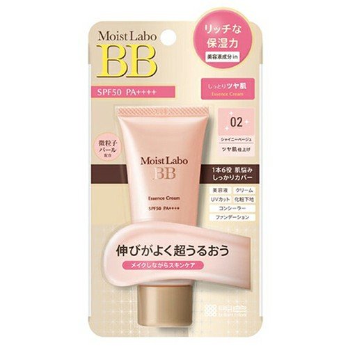Meishoku Moist Labo BB Essence Cream 02 Shiny Beige SPF50 PA++++ 33g - Face Makeup