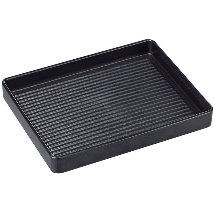 Fukui Craft Rectangular Meat Plate 26cm - Black