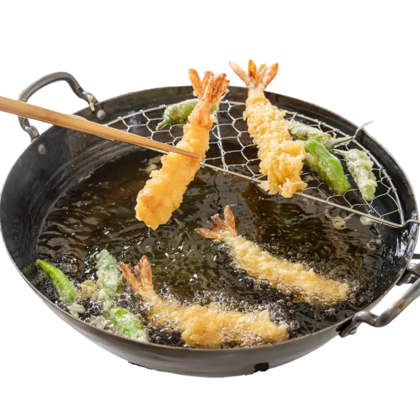Yamada Hammered Iron Tempura Pan 36cm