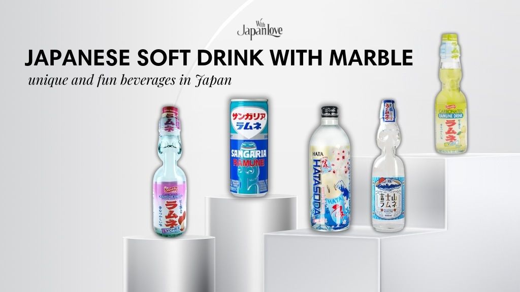 japanese soft drink with marble