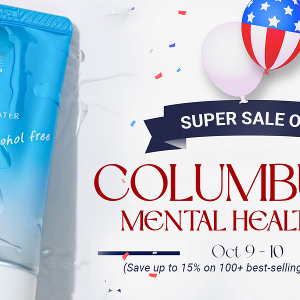 Super Sale on Columbus Day & Mental Health Day from 10/9-10