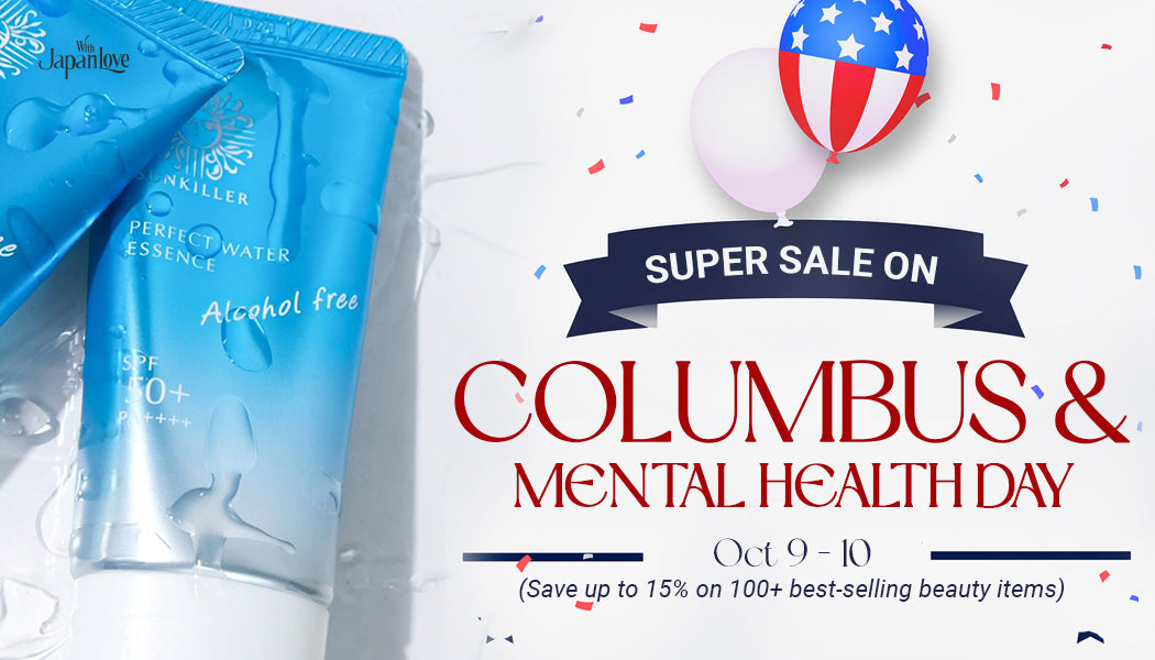 Super Sale on Columbus Day & Mental Health Day from 10/9-10