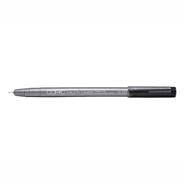 Copic Multi Liner Black 0.03 Marker - Precision Fine Tip Black Ink