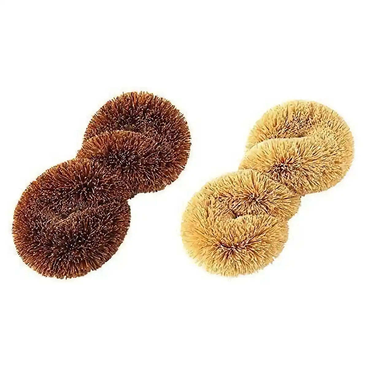 Kamenoko Tawashi Japan Coconut Coir Fiber Dish Scrubber White
