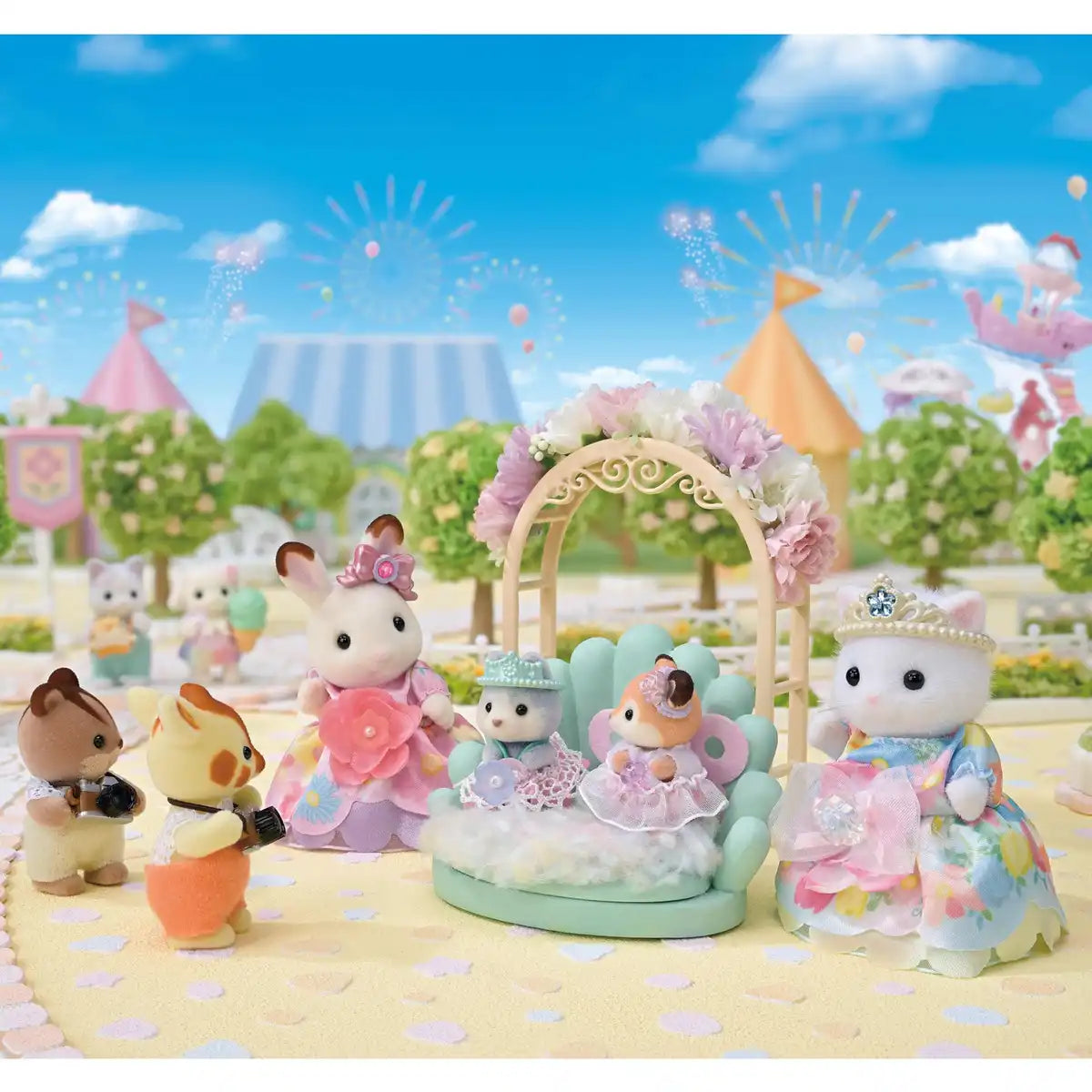 Epoch Sylvanian Families Flower Princess Set F-38 Dollhouse Toy Ages 3+