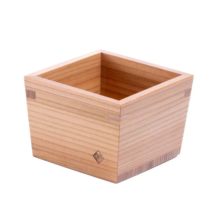 Miranda Style Omoeraku Handcrafted Japanese Cedar Masu Box Sake Cup Large